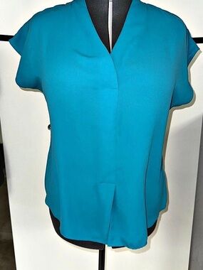 Van Heusen Short Sleeve Shirt in Blue Size XL